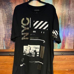 Sean John NYC Graphic Print Shirt SZ XL